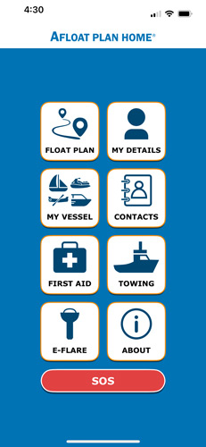Afloat Plan Home - App Home page